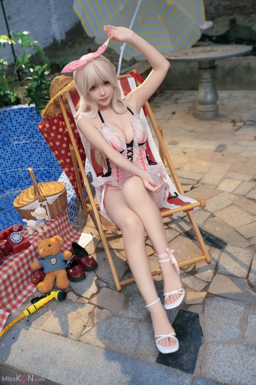 Coser@Bangni邦尼: 永劫无间 沈妙 泳装 (94 photos)