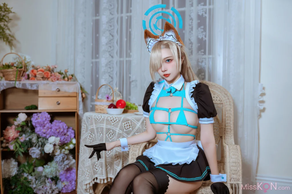 Coser@二佐Nisa: 蔚蓝档案 明日奈猫耳女仆 (39 photos) – Page 2
