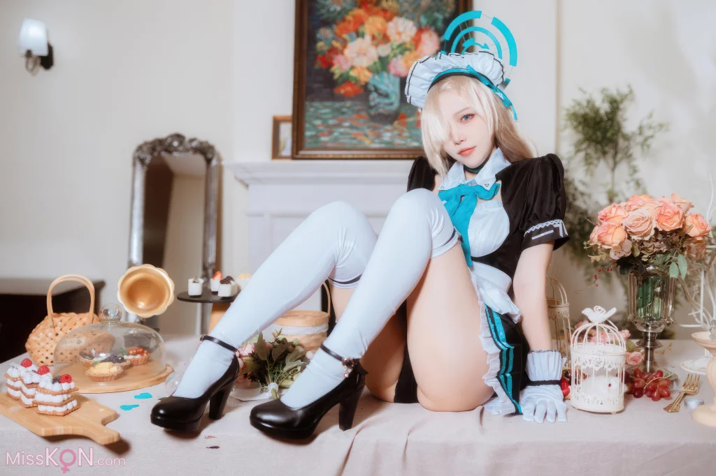 Coser@二佐Nisa: 蔚蓝档案 明日奈女仆 (30 photos) – Page 2