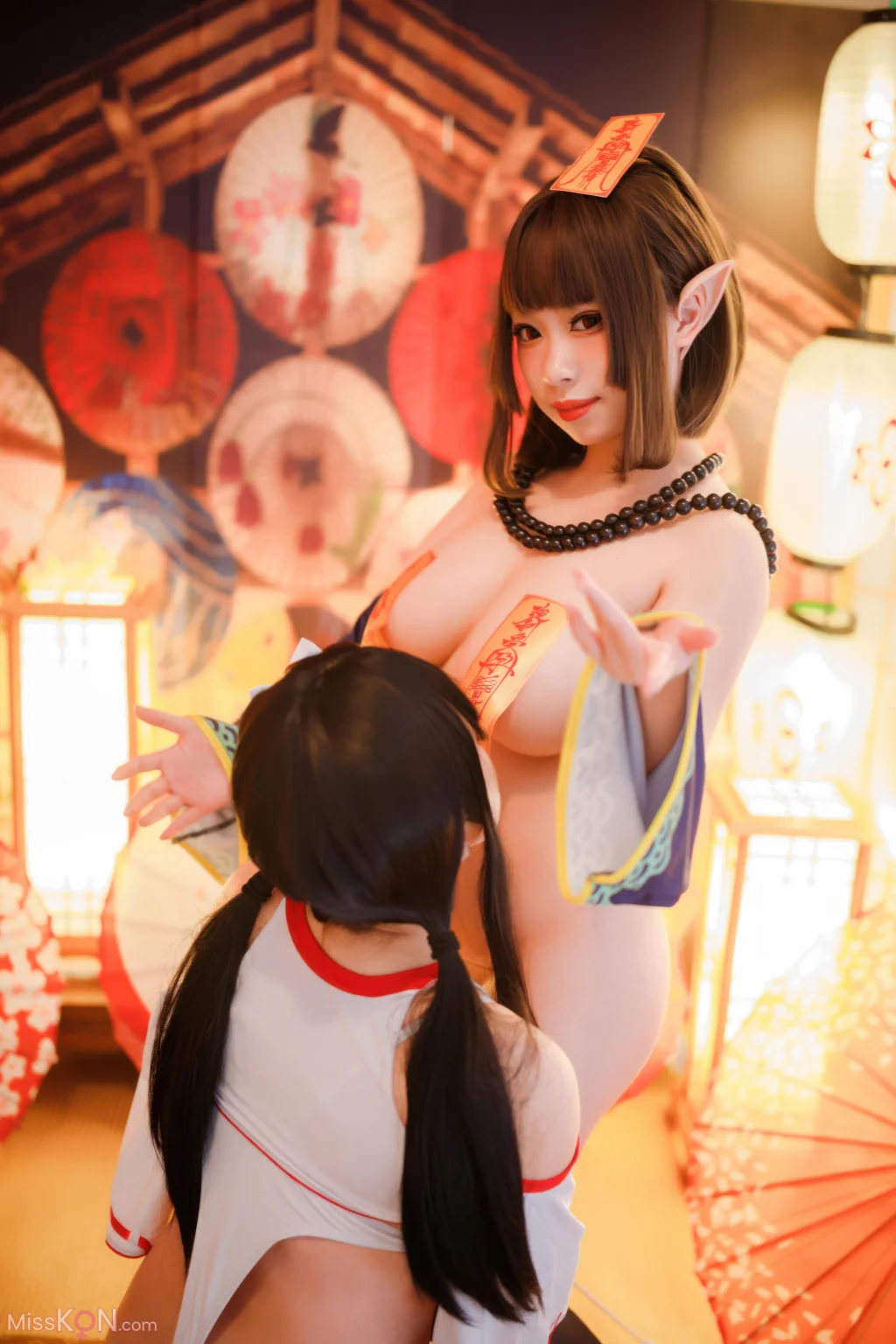 Coser@胡桃猫Kurumineko & 十万珍吱伏特: 巫女&僵尸 (121 photos) – Page 2