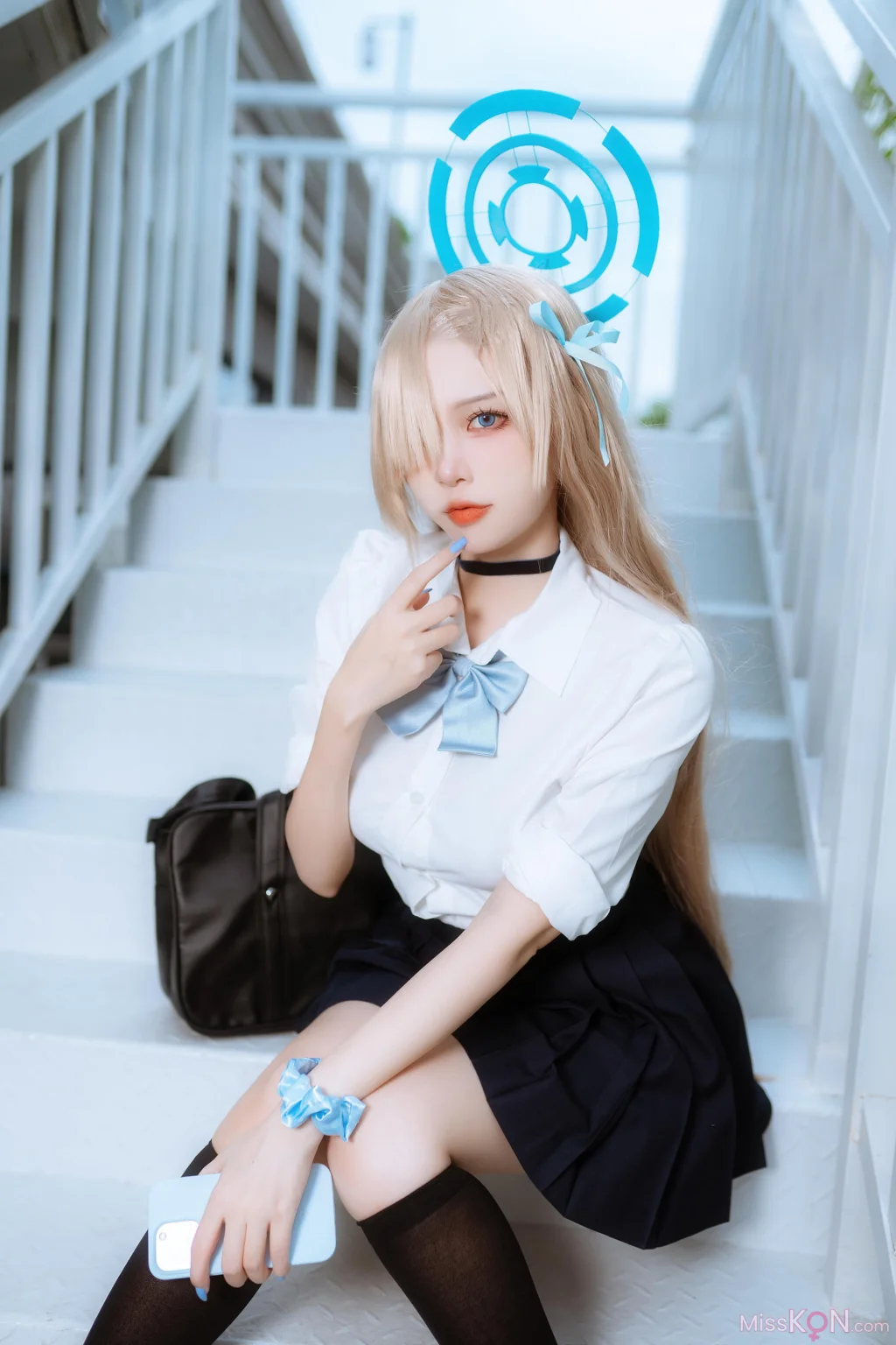Coser@二佐Nisa: 蔚蓝档案 一之濑明日奈 学生制服 (23 photos)