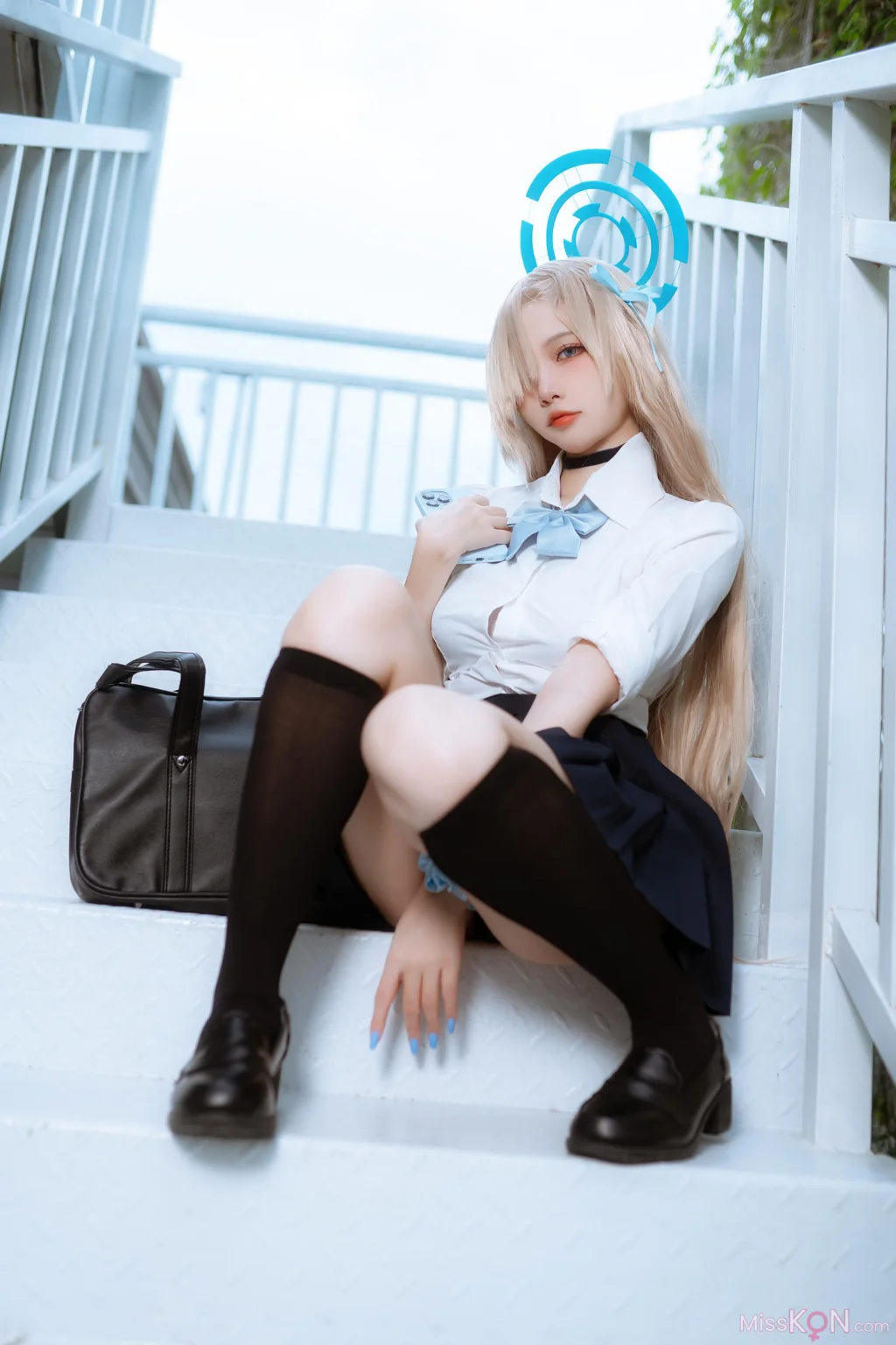 Coser@二佐Nisa: 蔚蓝档案 一之濑明日奈 学生制服 (23 photos)