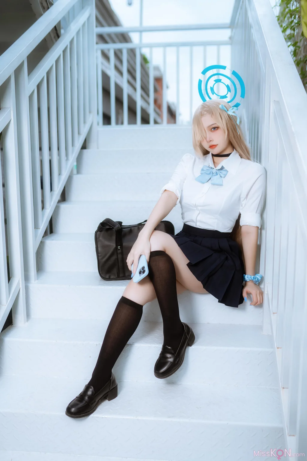 Coser@二佐Nisa: 蔚蓝档案 一之濑明日奈 学生制服 (23 photos)