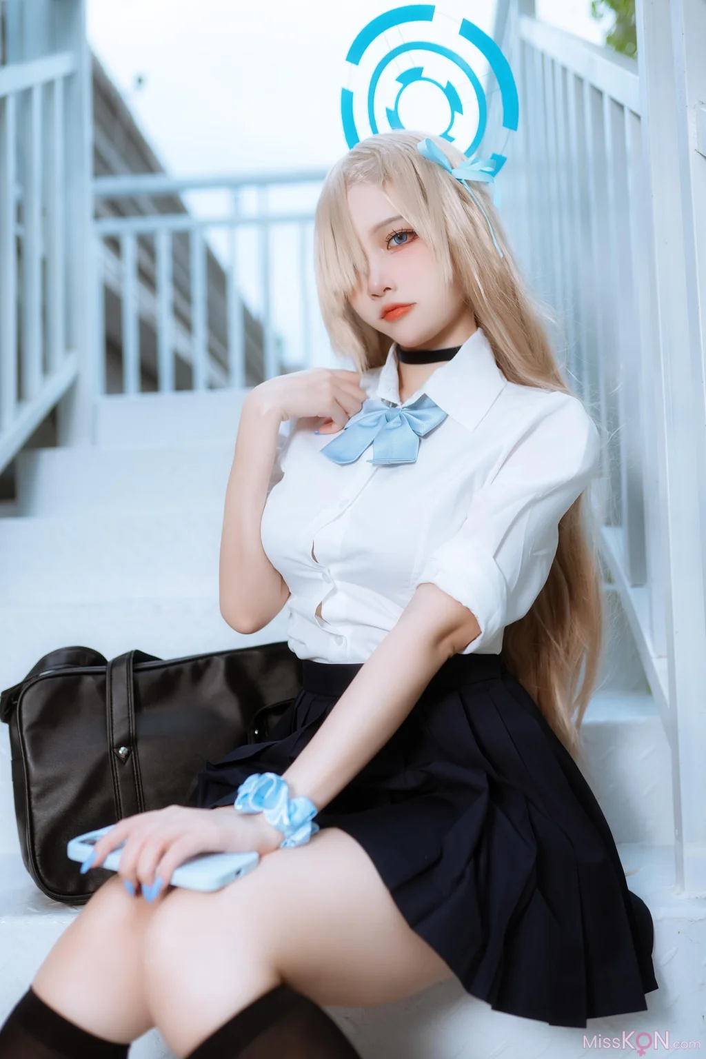 Coser@二佐Nisa: 蔚蓝档案 一之濑明日奈 学生制服 (23 photos)