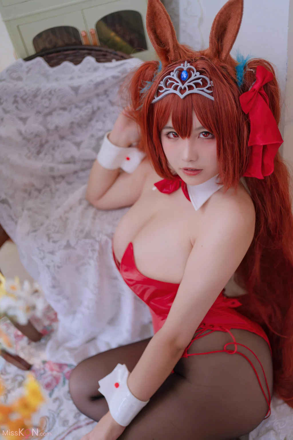 Coser@阿半今天很开心: 赛马娘 大和赤骥兔女郎 (35 photos)