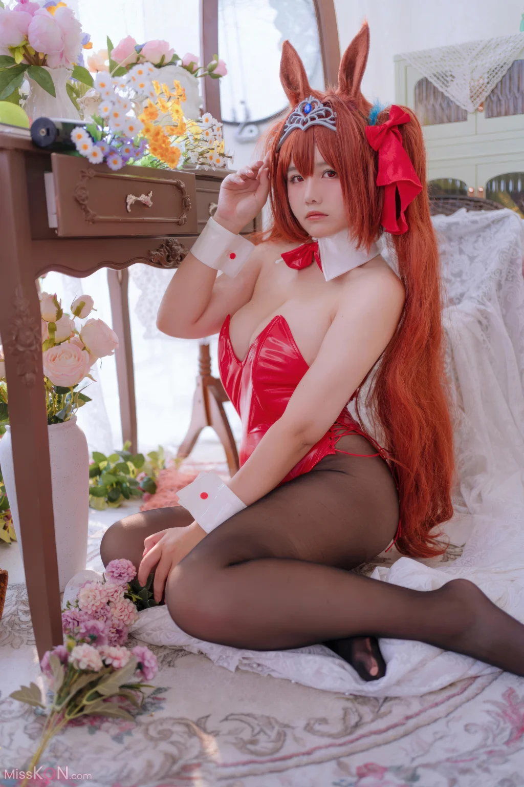 Coser@阿半今天很开心: 赛马娘 大和赤骥兔女郎 (35 photos)