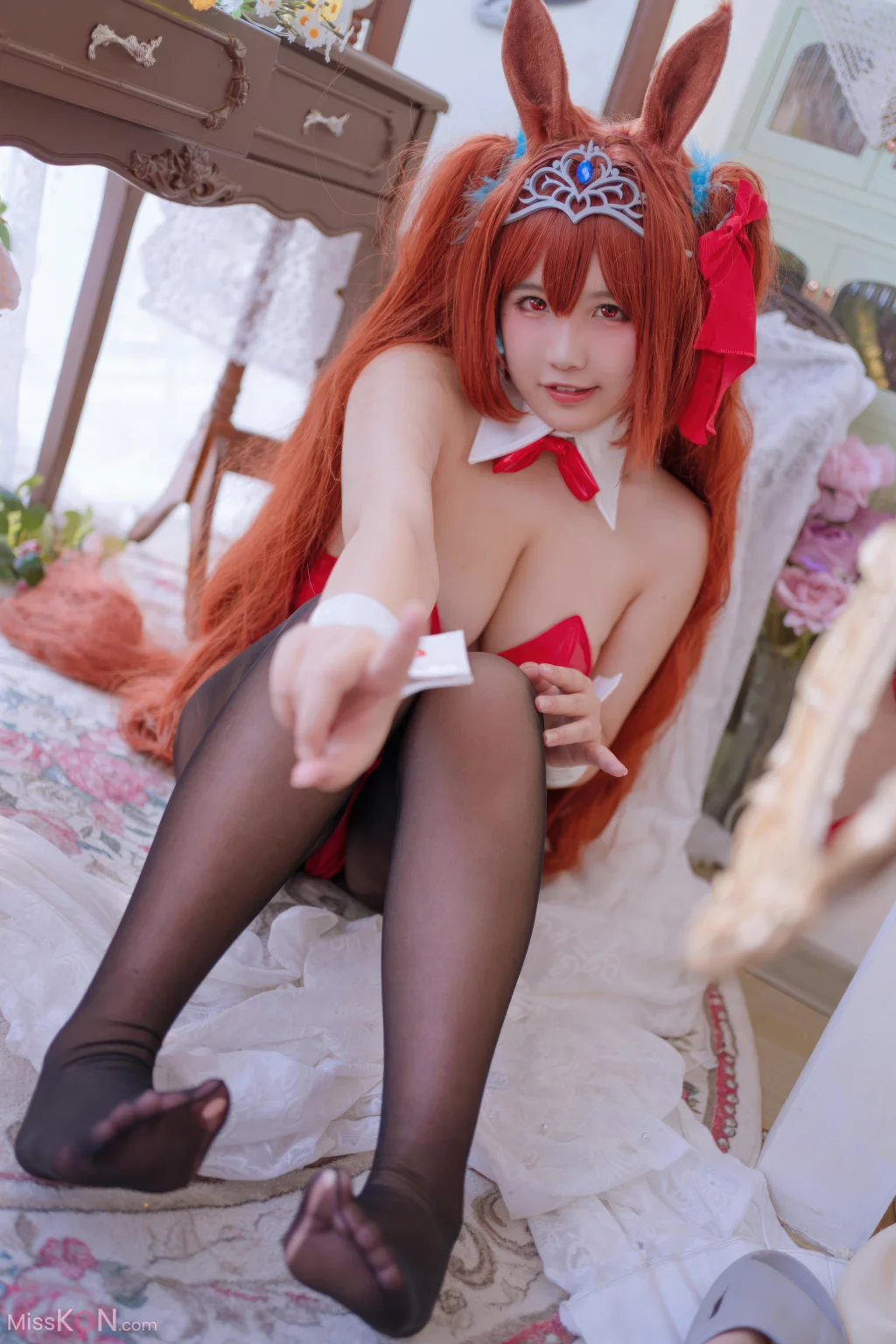 Coser@阿半今天很开心: 赛马娘 大和赤骥兔女郎 (35 photos)