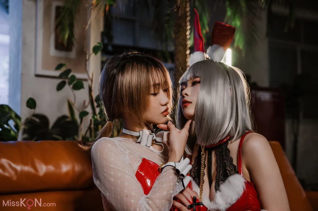 Coser@柒柒要乖哦 & 末夜787: 双人圣诞礼物 (64 photos) – Page 3
