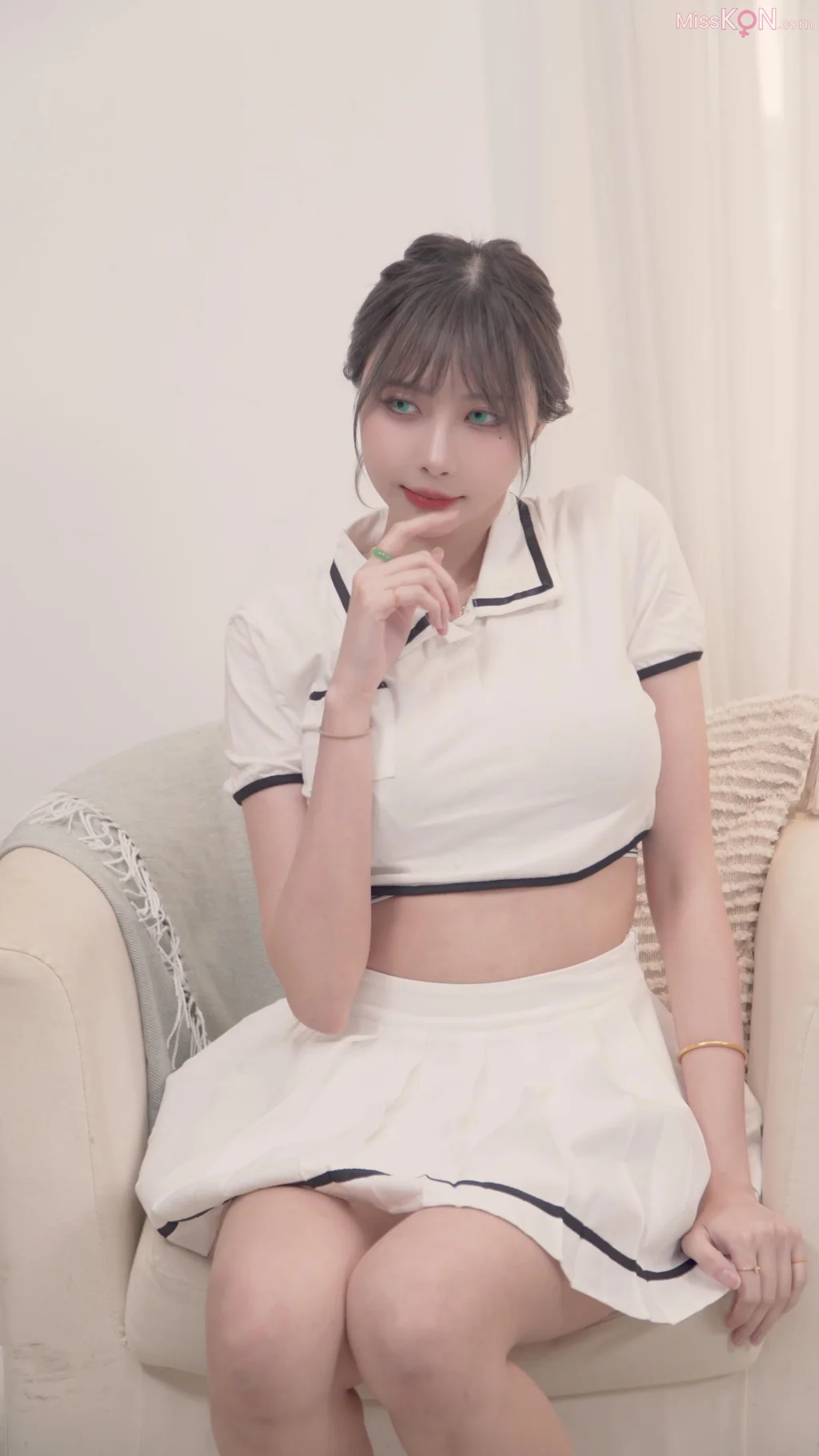 Haruka_ハルカ (Haruka芸希): Preppy Look 노모자이크 (43 photos + 2 videos)