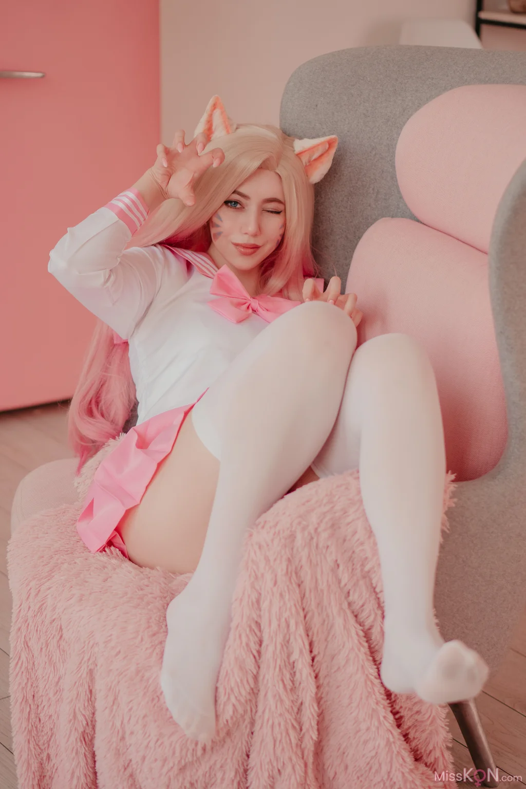 Coser@Alina Becker: Ahri Schoolgirl (118 photos) – Page 2