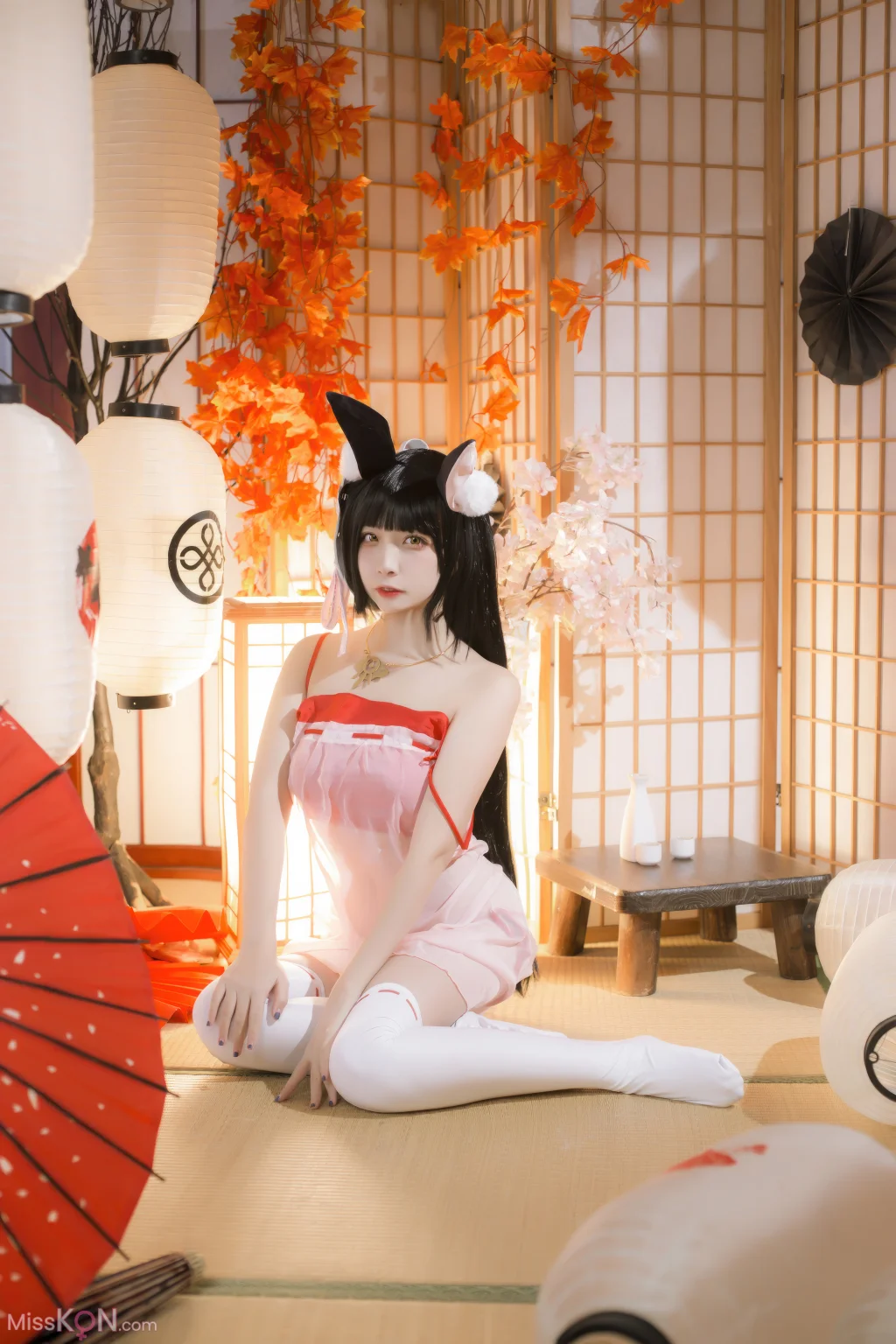 Coser@二佐Nisa: 长门睡衣 (18 photos)