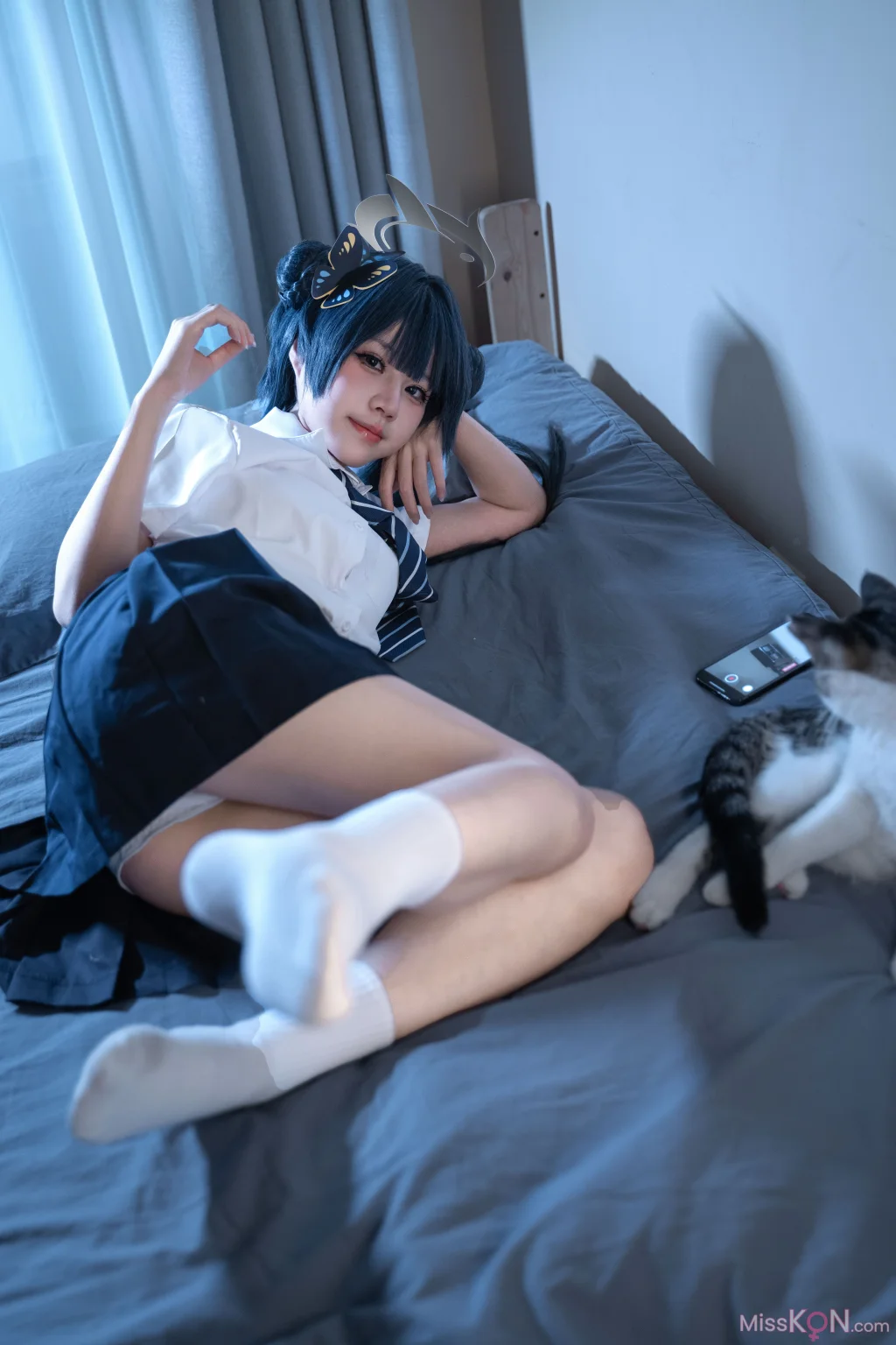 Coser@清水凪: 龙华妃咲JK (52 photos)