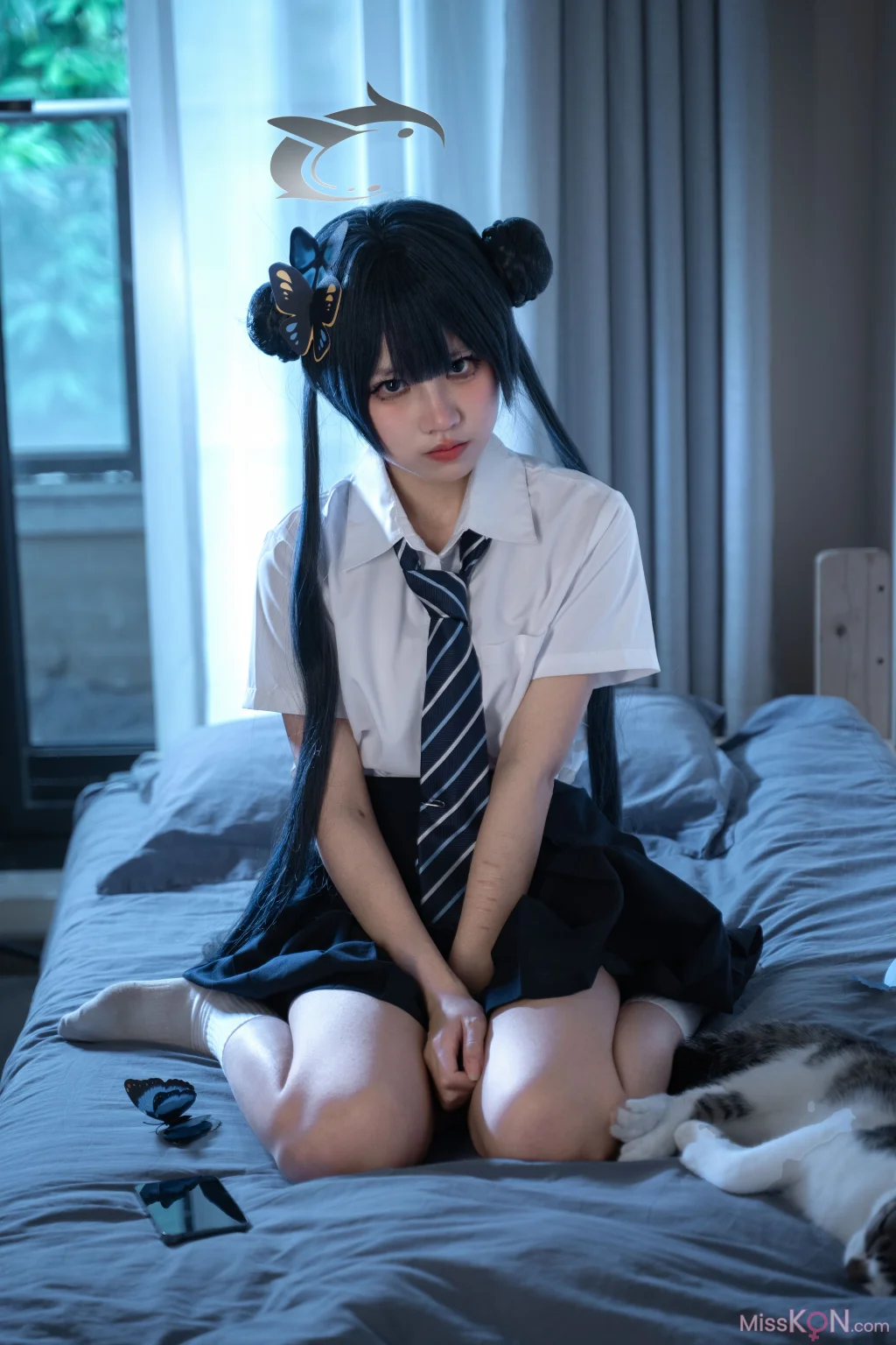 Coser@清水凪: 龙华妃咲JK (52 photos)