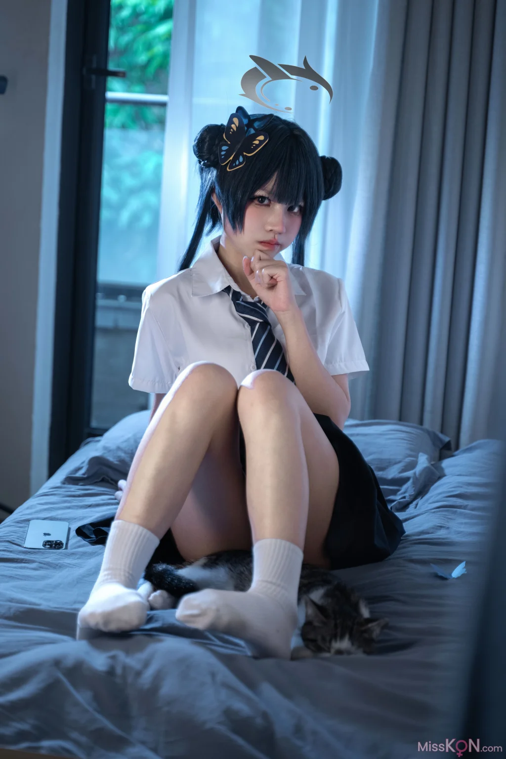 Coser@清水凪: 龙华妃咲JK (52 photos)