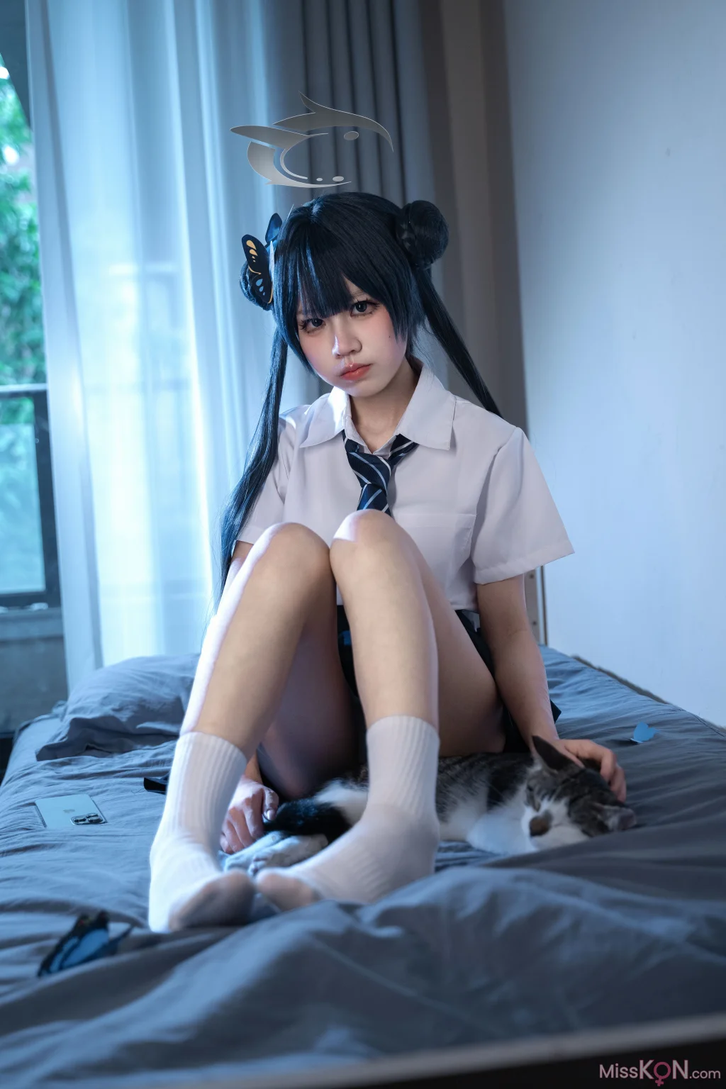 Coser@清水凪: 龙华妃咲JK (52 photos)