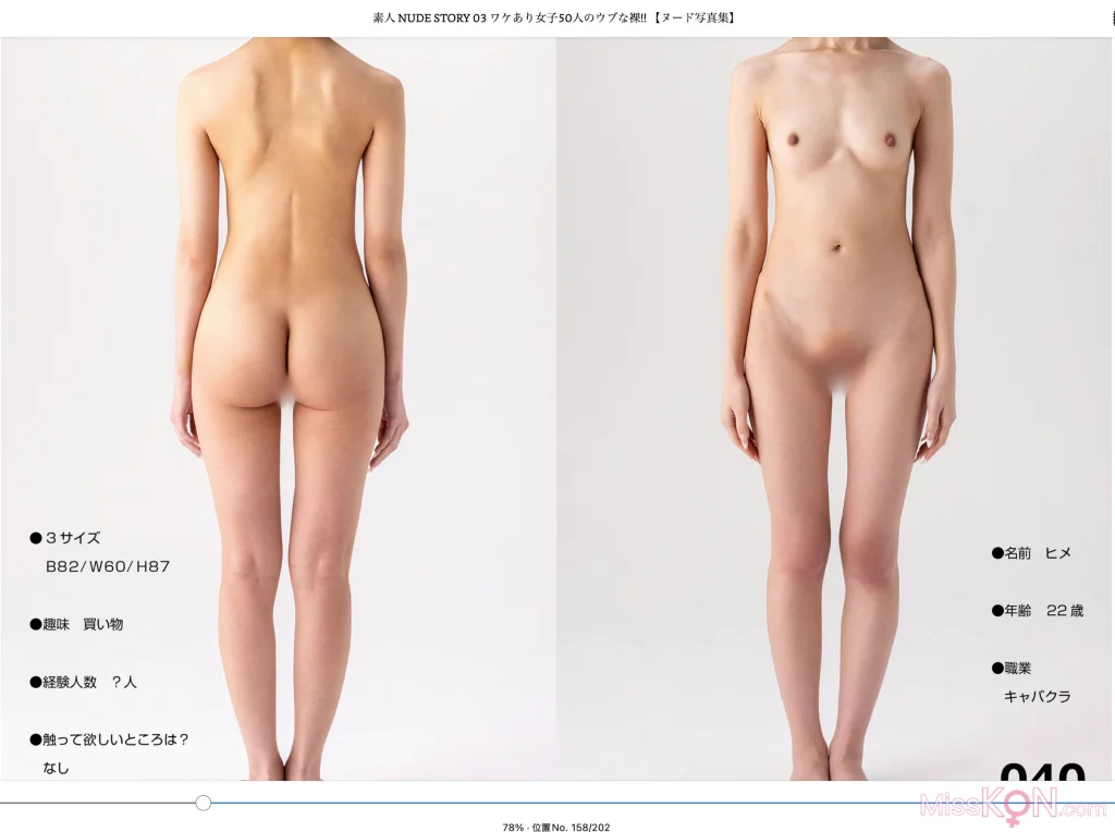 [JP] Amateur Nude Story 03 – Innocent Naked Bodies Of 50 Women 素人 NUDE STORY 03 ワケあり女子５０人のウブな裸 ヌード写真集 (102 photos) – Page 3