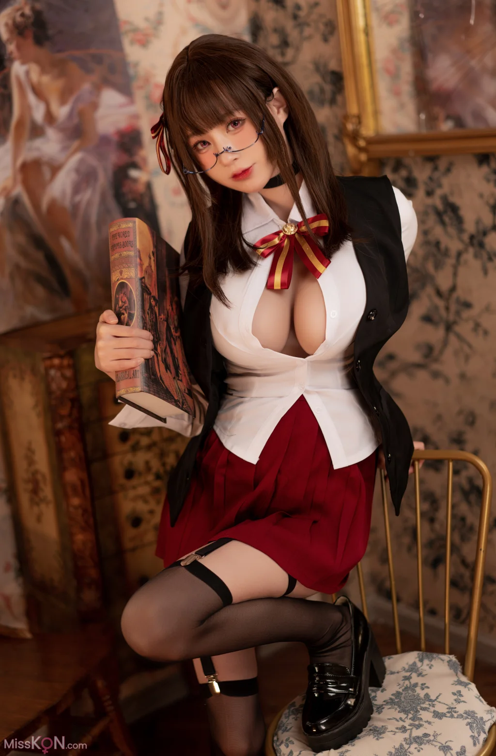Coser@西园寺南歌: 魔太郎 图书馆 + 天使 (40 photos)