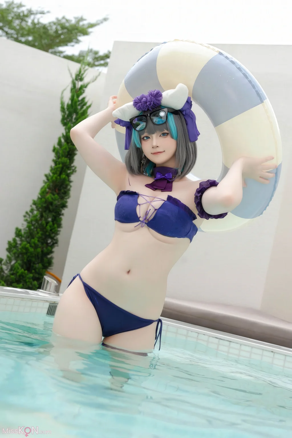 Coser@屿鱼: 柴郡泳装 (29 photos)