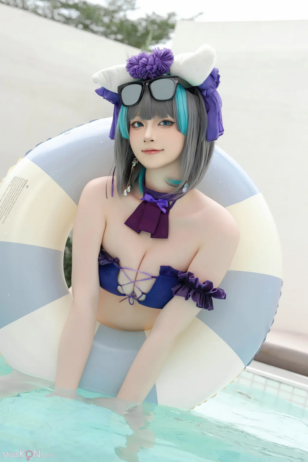 Coser@屿鱼: 柴郡泳装 (29 photos)