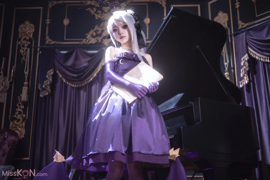Coser@矢量鱼: 蔚蓝档案 空崎日奈连衣裙 (34 photos)