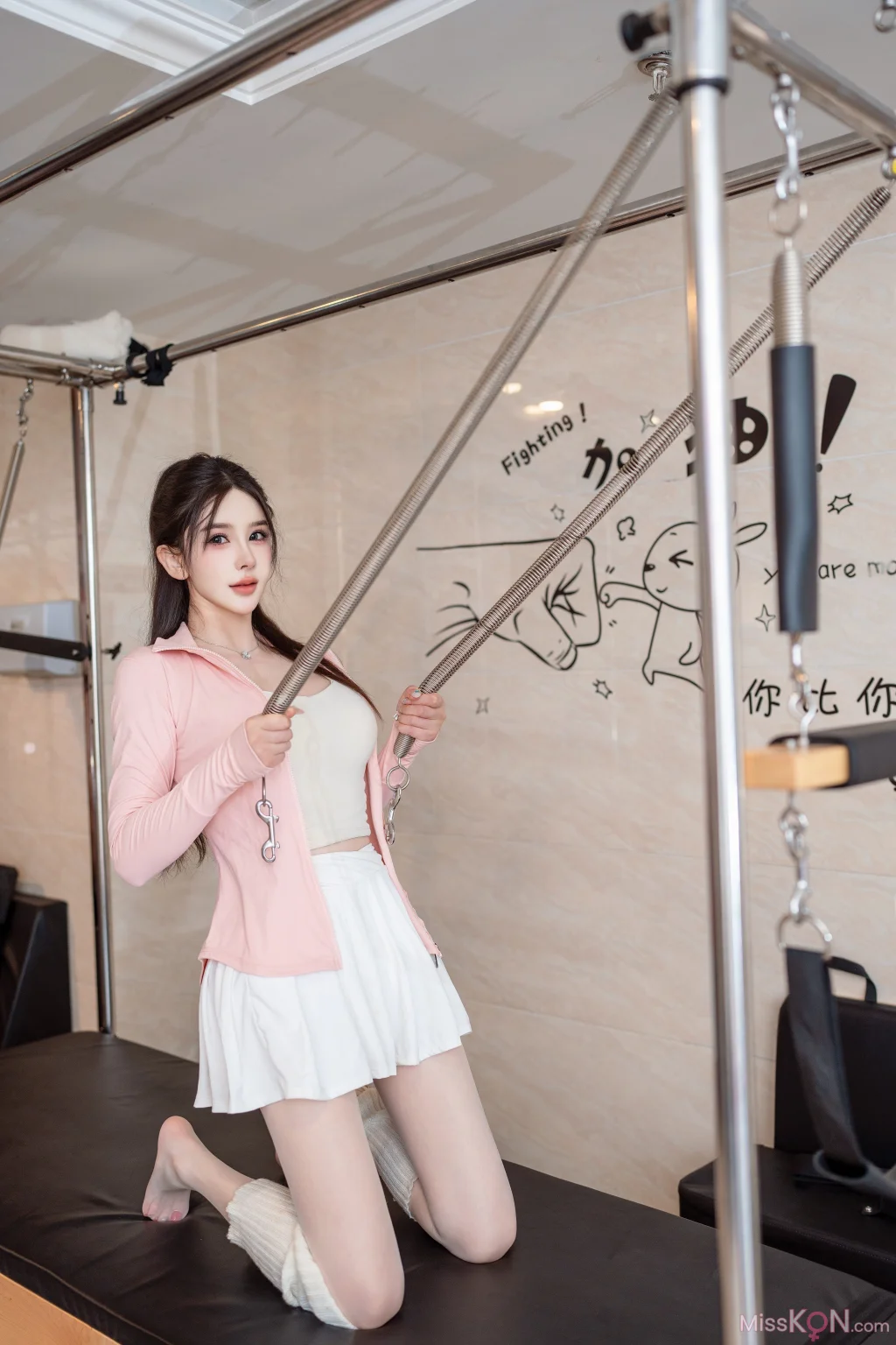 [内购无水印] Li Li Sha (李丽莎): 秀人网模特 双人缠绵 (90 photos)