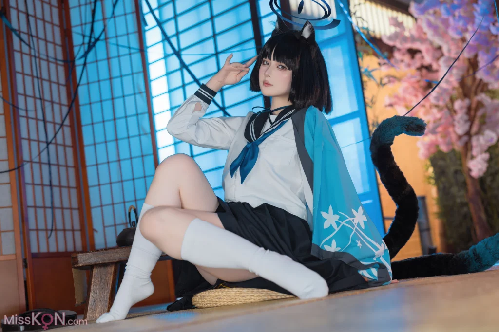 Coser@屿鱼: 蔚蓝档案 桐生桔梗 (53 photos)