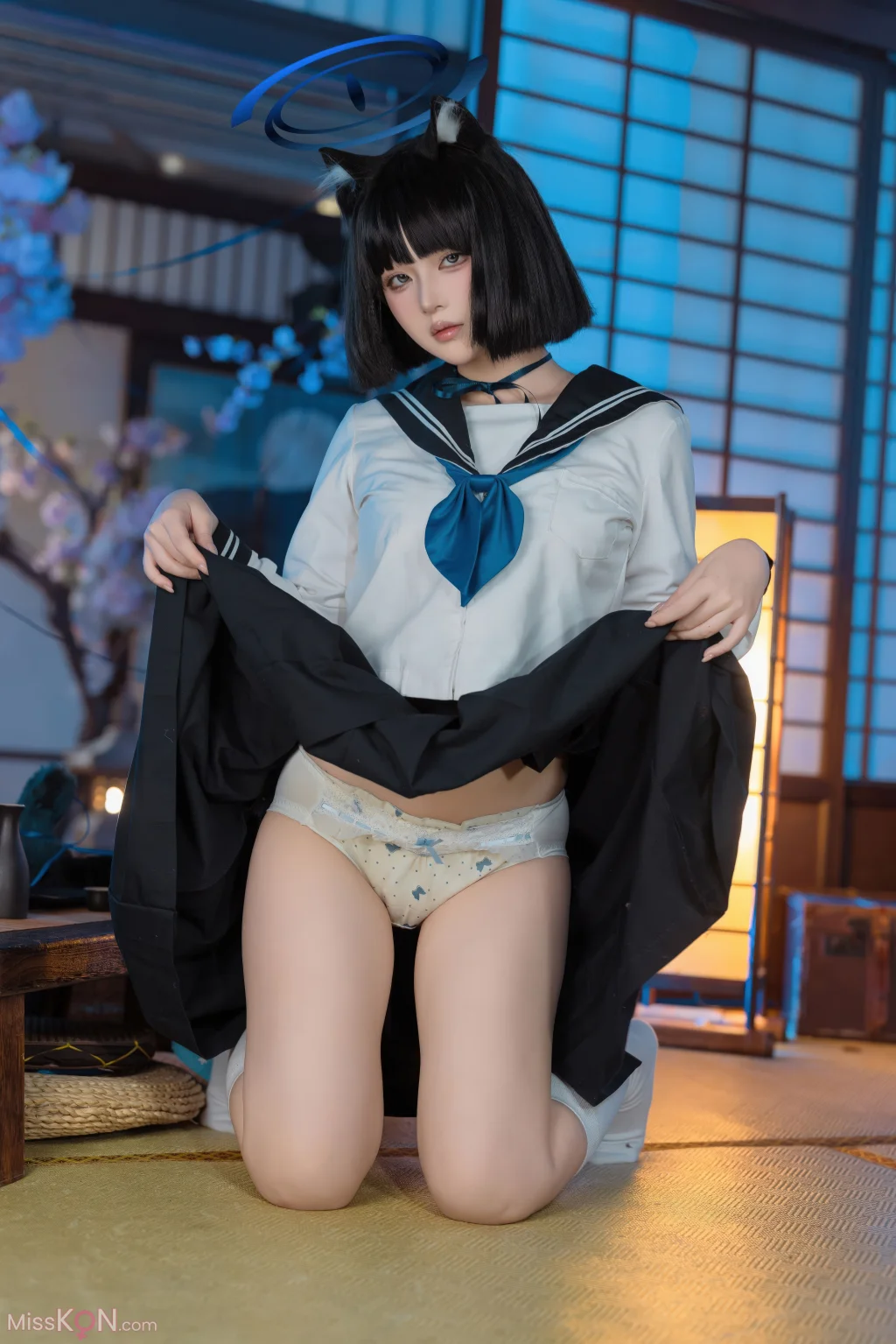 Coser@屿鱼: 蔚蓝档案 桐生桔梗 (53 photos)