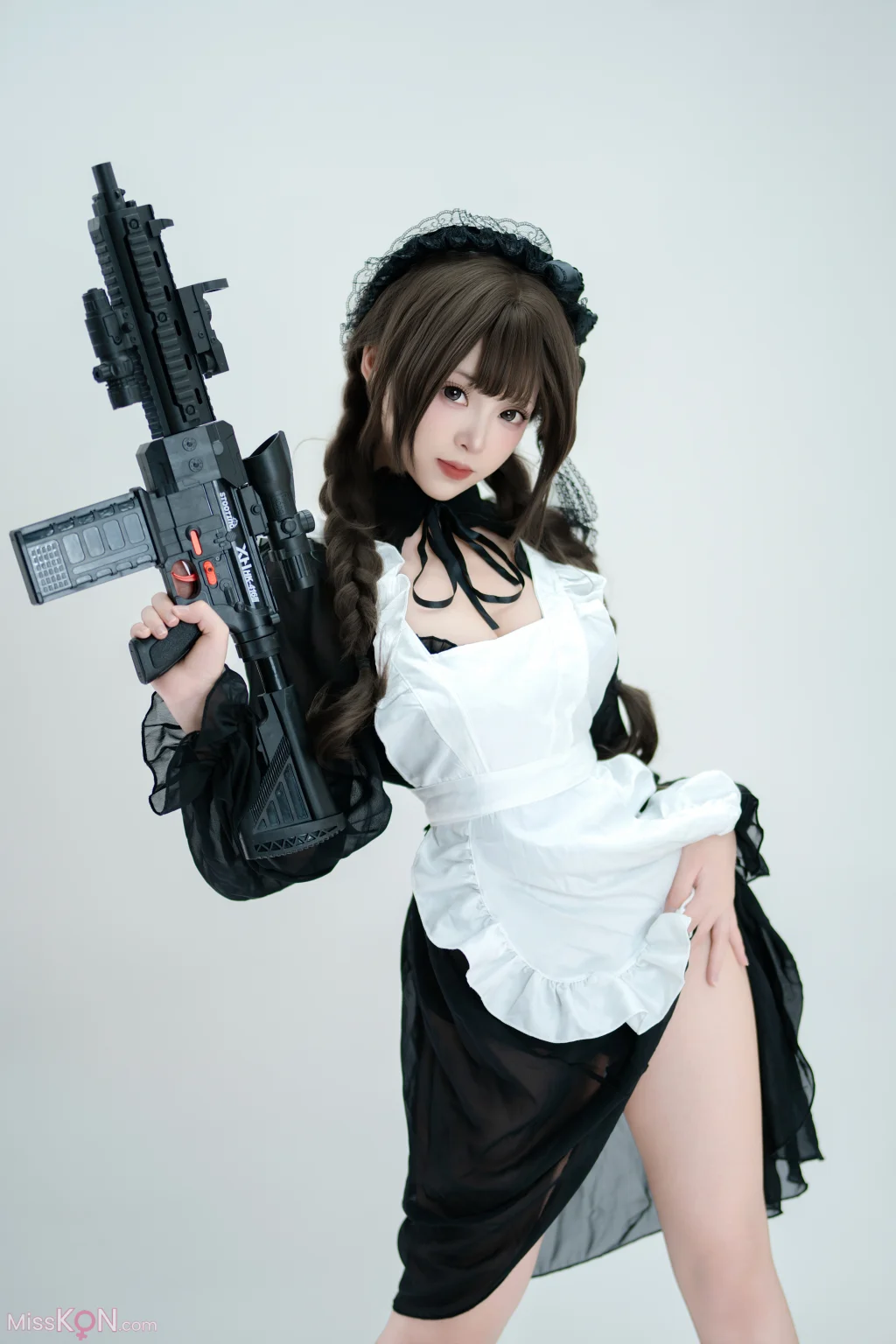Coser@Bangni邦尼: 枪械女仆 (68 photos + 6 videos)