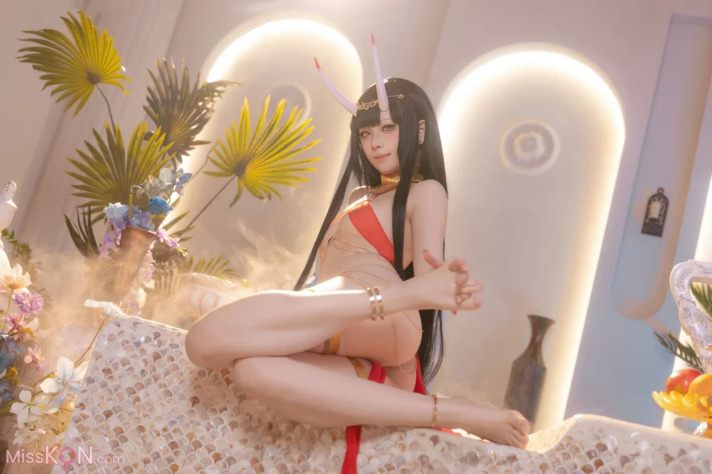 Coser@屿鱼: 碧蓝航线 能代 赤纱浴影 (80 photos)