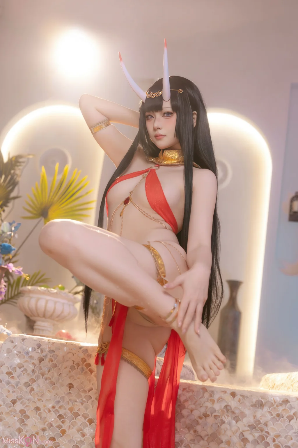 Coser@屿鱼: 碧蓝航线 能代 赤纱浴影 (80 photos)