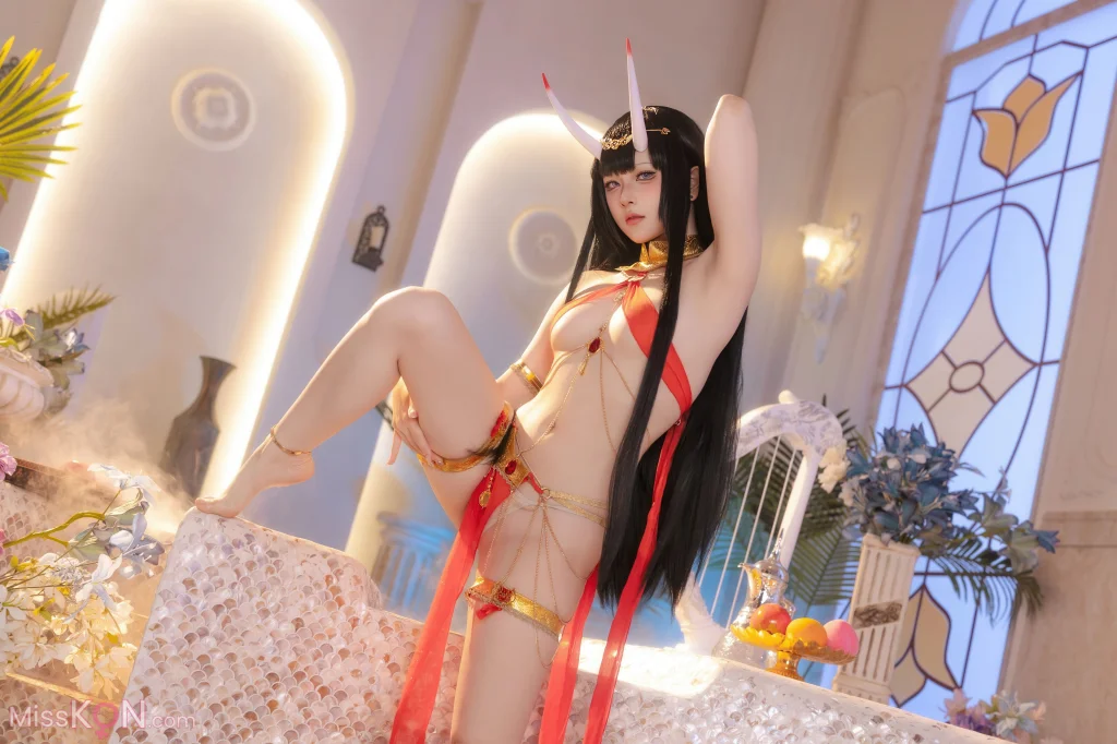 Coser@屿鱼: 碧蓝航线 能代 赤纱浴影 (80 photos) – Page 2