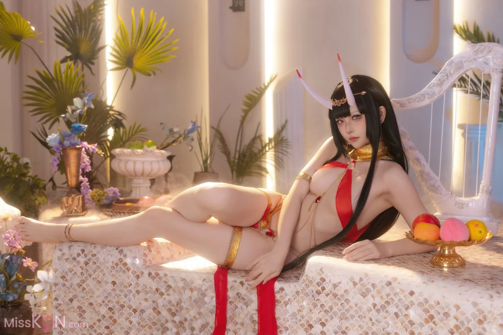Coser@屿鱼: 碧蓝航线 能代 赤纱浴影 (80 photos) – Page 2