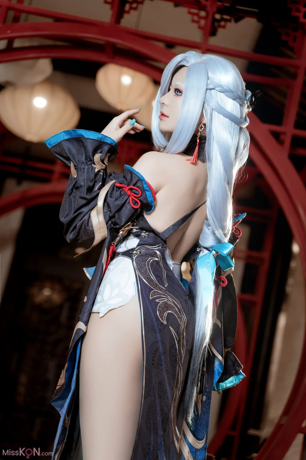 Coser@虎森森: 原神 申鹤 冷花幽露 (35 photos)