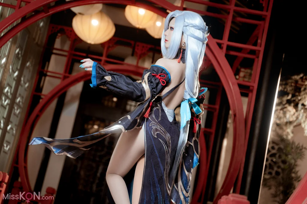 Coser@虎森森: 原神 申鹤 冷花幽露 (35 photos)