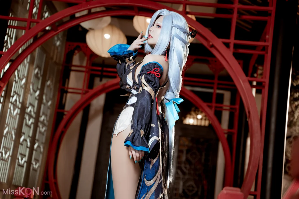 Coser@虎森森: 原神 申鹤 冷花幽露 (35 photos)