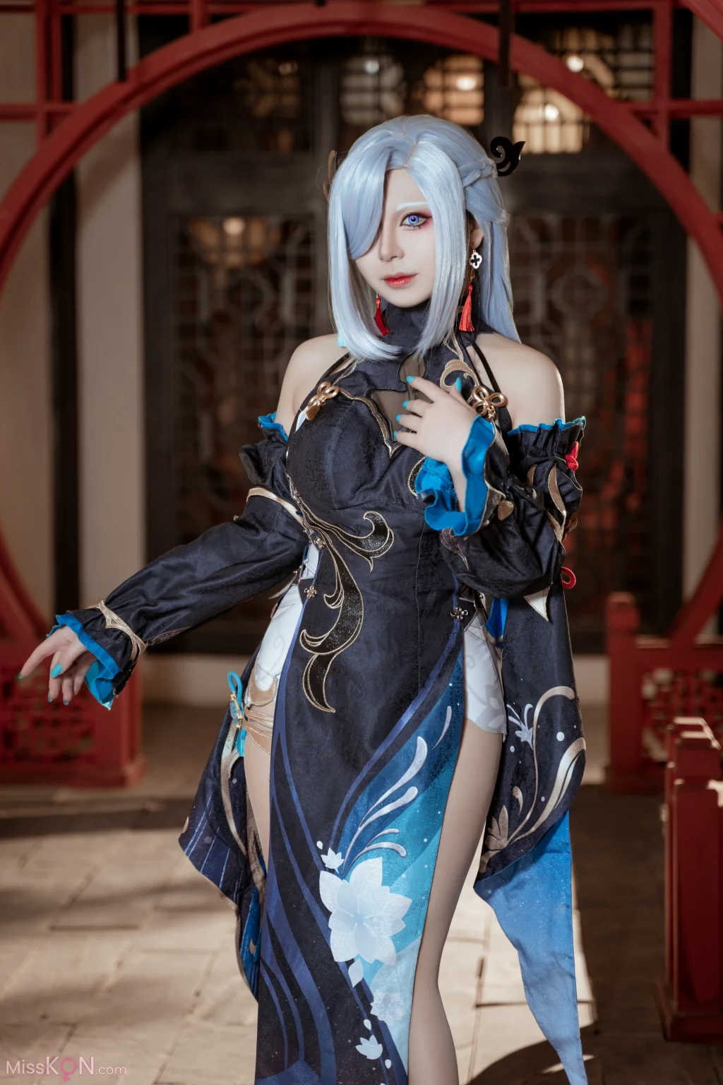 Coser@虎森森: 原神 申鹤 冷花幽露 (35 photos)