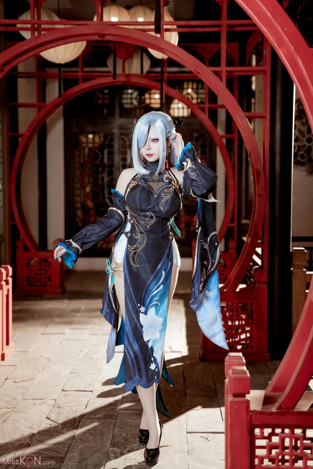 Coser@虎森森: 原神 申鹤 冷花幽露 (35 photos)