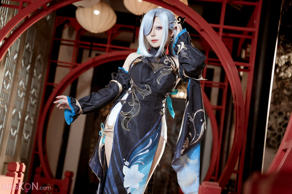Coser@虎森森: 原神 申鹤 冷花幽露 (35 photos)