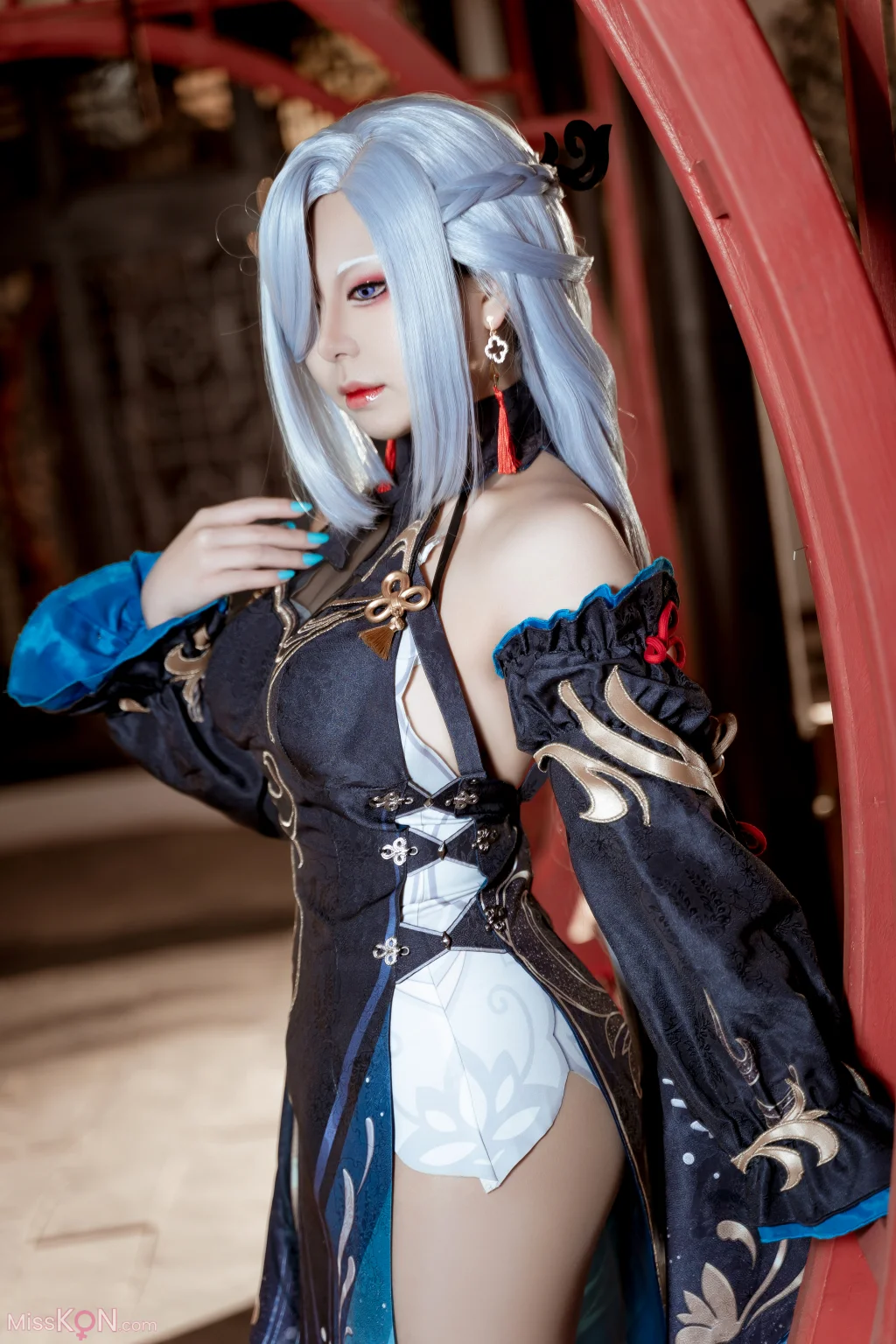 Coser@虎森森: 原神 申鹤 冷花幽露 (35 photos)