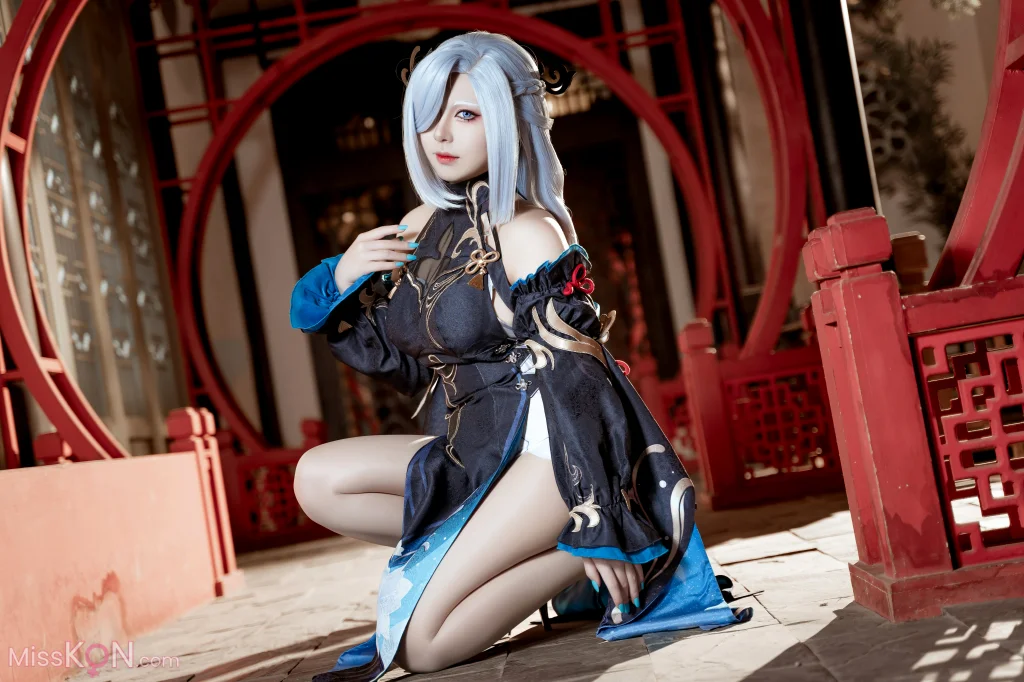 Coser@虎森森: 原神 申鹤 冷花幽露 (35 photos)