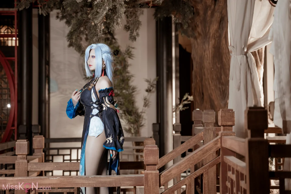 Coser@虎森森: 原神 申鹤 冷花幽露 (35 photos) – Page 2