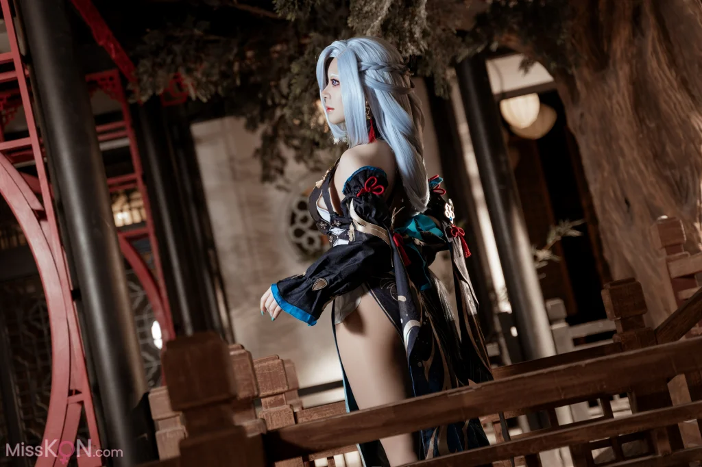 Coser@虎森森: 原神 申鹤 冷花幽露 (35 photos) – Page 2