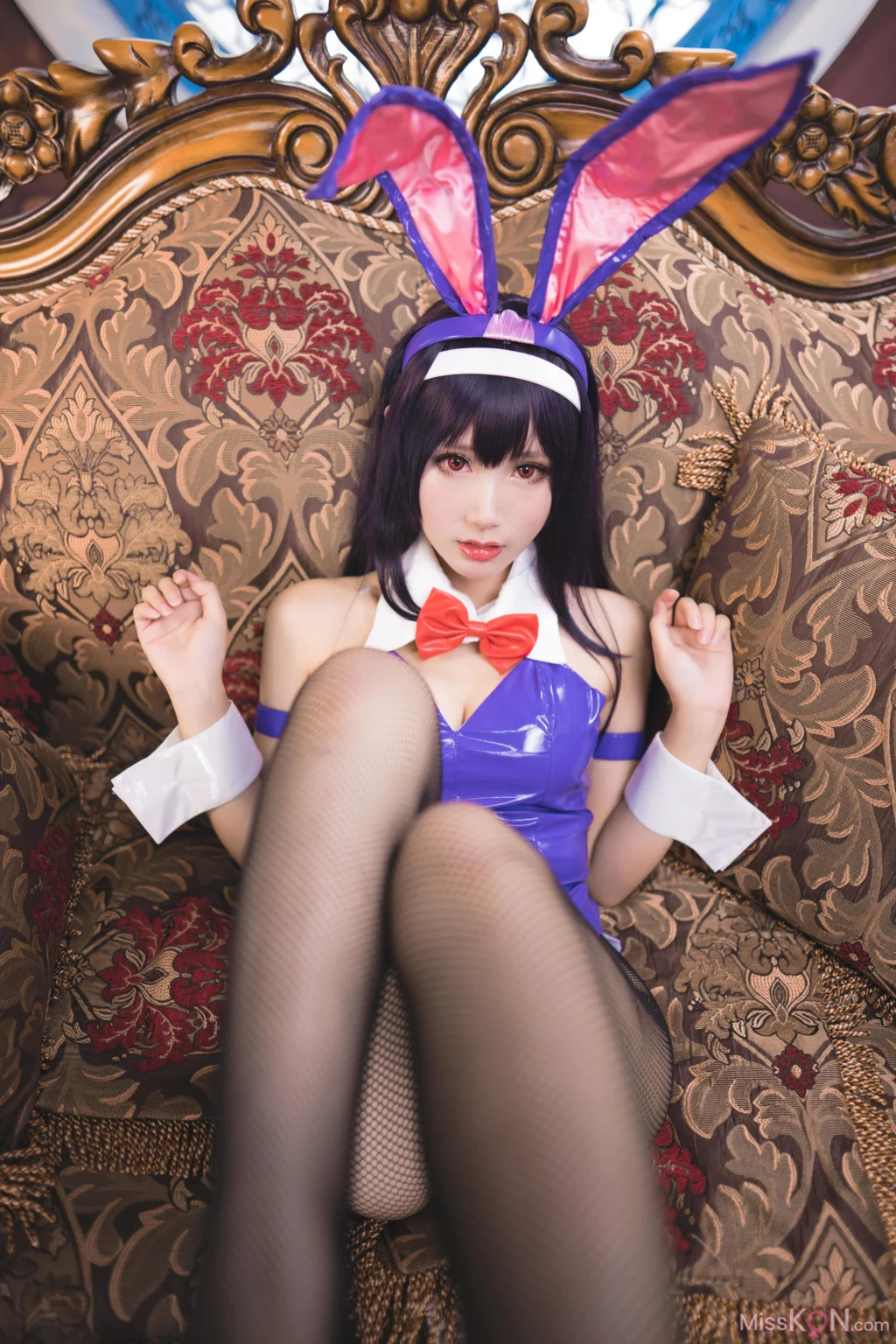 Coser@羽生三未: 霞之丘诗羽兔女郎 (37 photos)