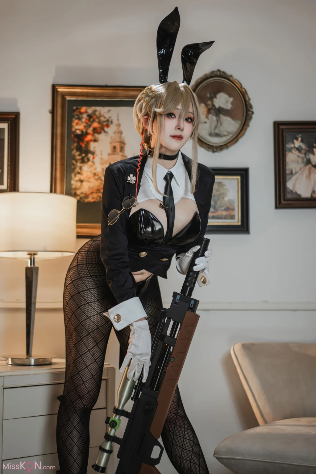 Coser@Natsuko夏夏子: NIKKE 爱德 特工兔女郎 (86 photos + 4 videos)
