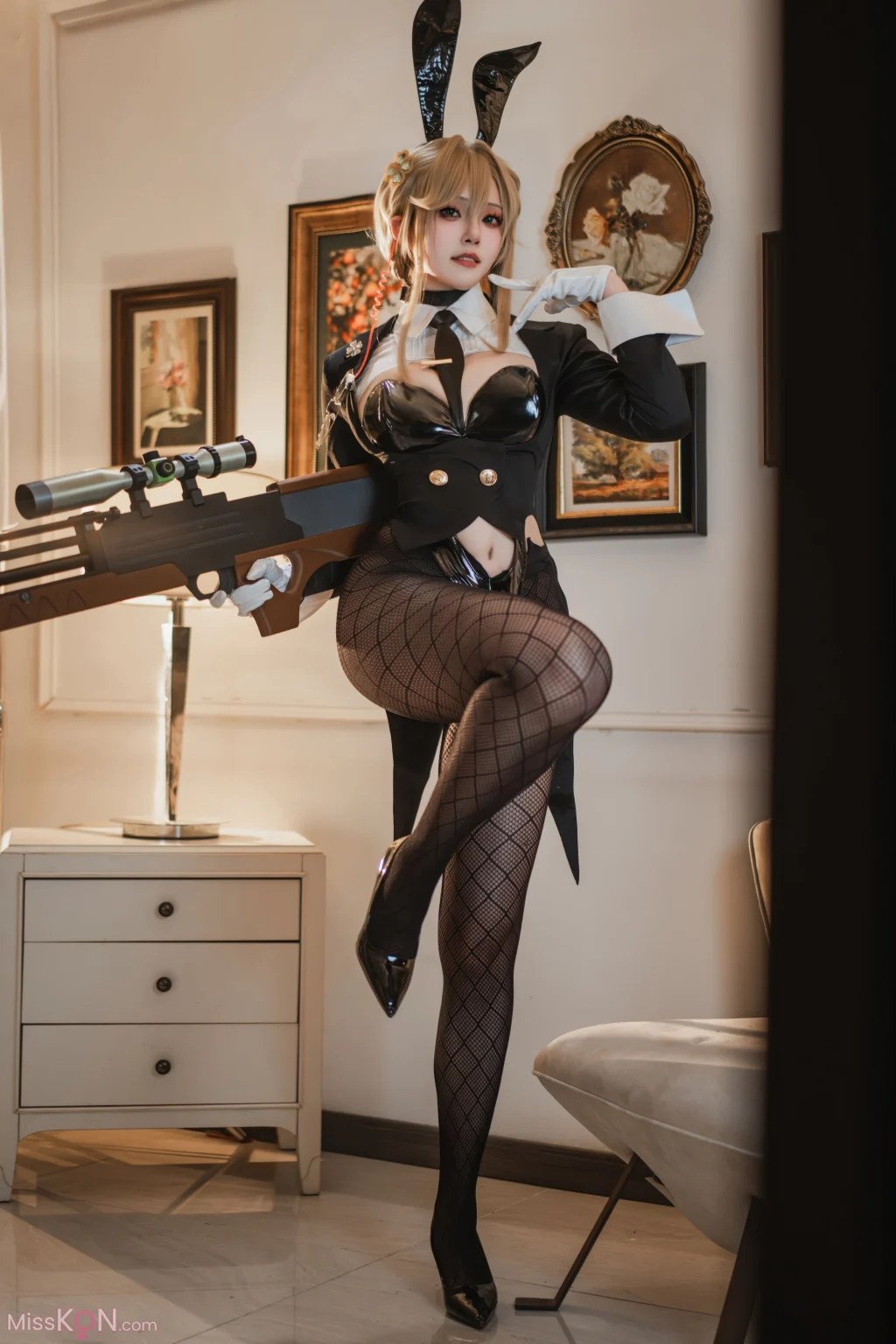 Coser@Natsuko夏夏子: NIKKE 爱德 特工兔女郎 (86 photos + 4 videos)