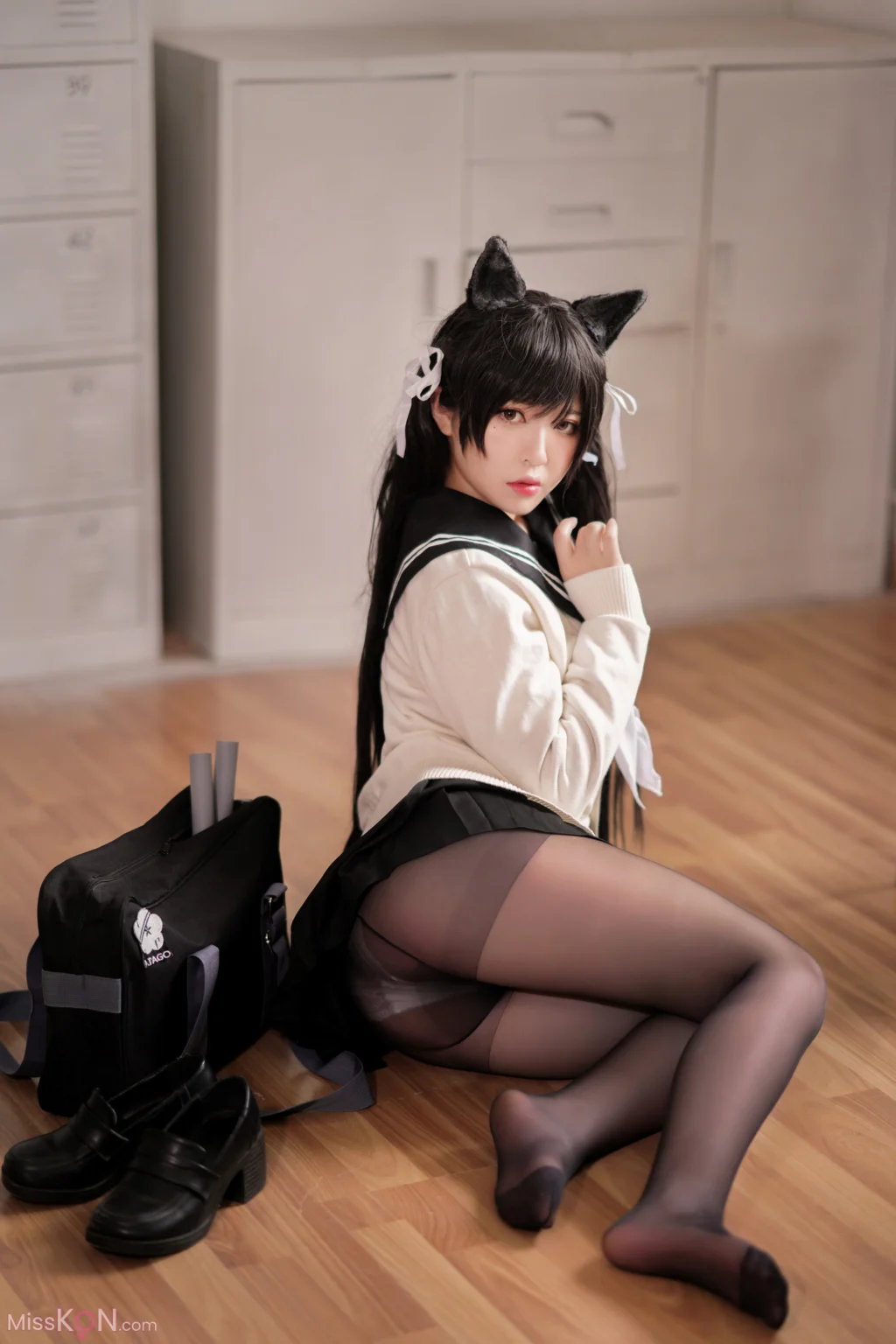 Coser@半半子: 爱宕 学园幻想曲 (25 photos)