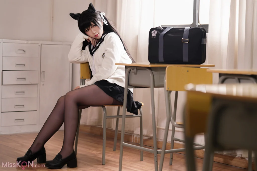 Coser@半半子: 爱宕 学园幻想曲 (25 photos)