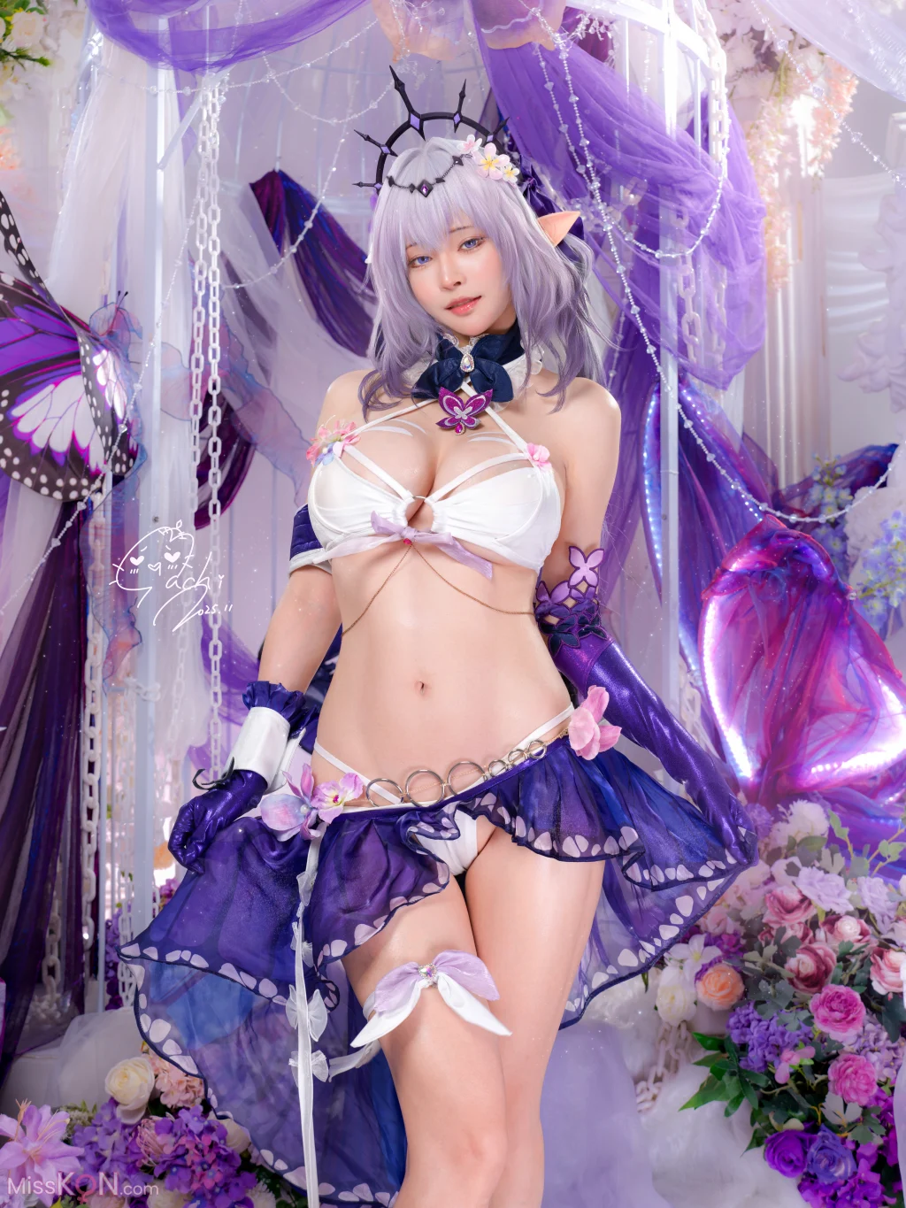 Coser@Machi馬吉: 水着 聖女の裏の危ない姿 第一弾 (51 photos)