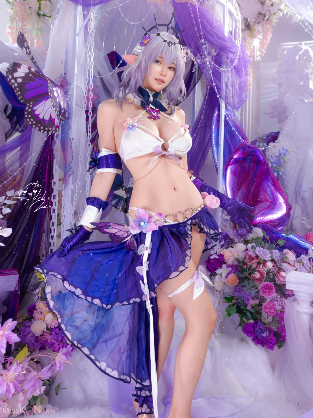 Coser@Machi馬吉: 水着 聖女の裏の危ない姿 第一弾 (51 photos)