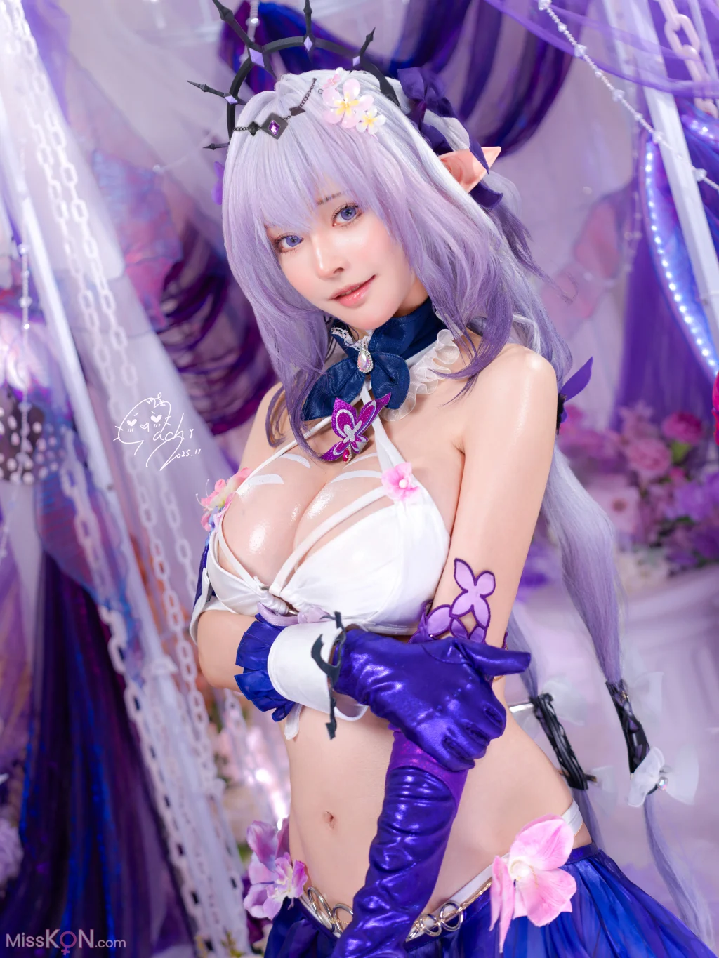 Coser@Machi馬吉: 水着 聖女の裏の危ない姿 第一弾 (51 photos)